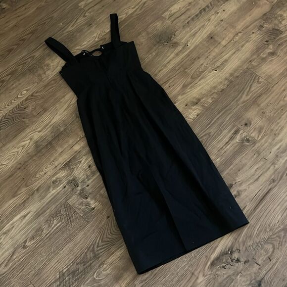 STAUD Sutton Black Lace-Up Dress - Picture 5 of 5